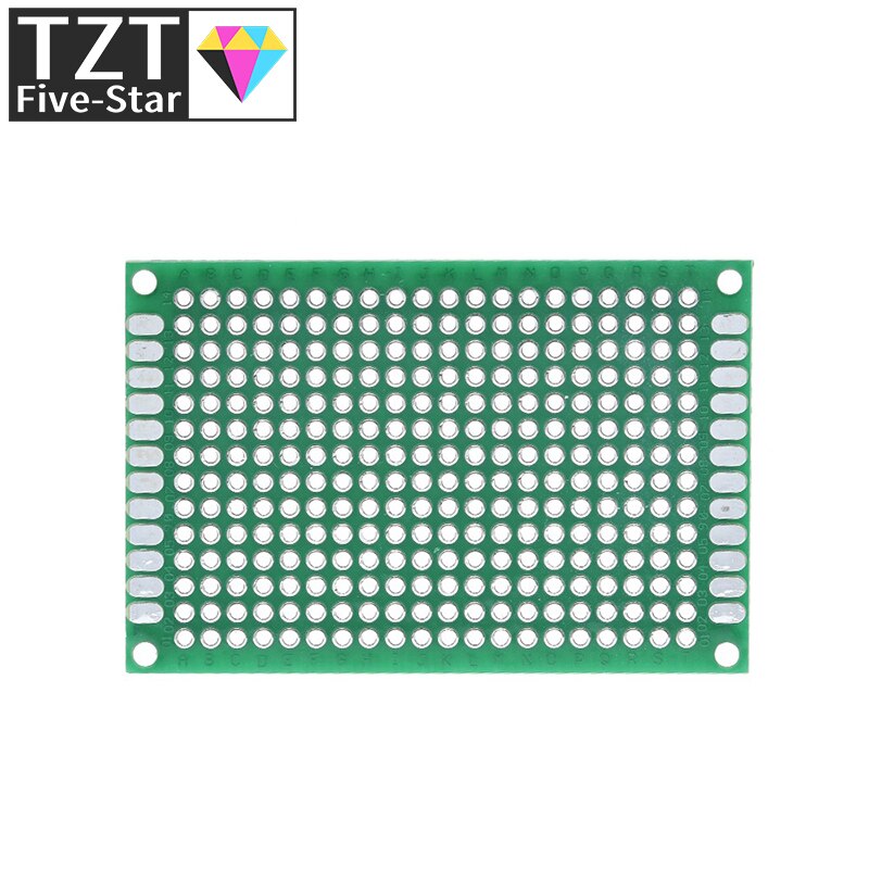 TZT 10pcs 4x6cm 4*6 양면 프로토 타입 PCB diy 범용 인쇄 회로 기판 녹색